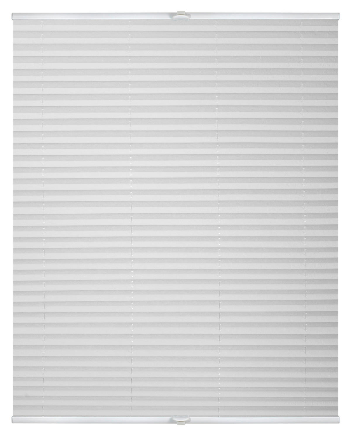 Spannplissee weiß B/L: ca. 85x130 cm Plissee_Klemmfix - weiß (85,00/130,00cm) - LICHTBLICK