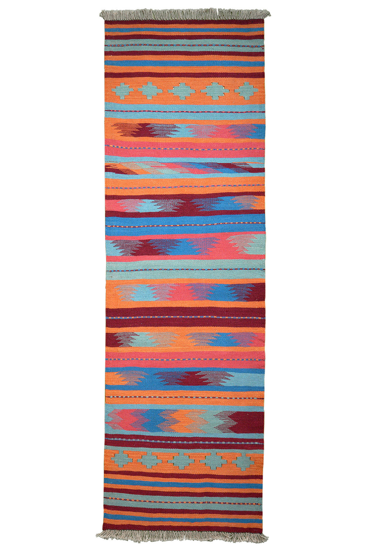 PersaTepp Teppich Kelim Gashgai bunt B/H/L: ca. 63x1x209 cm Kelim Gashgai - bunt (209,00/63,00/1,00cm) - PersaTepp