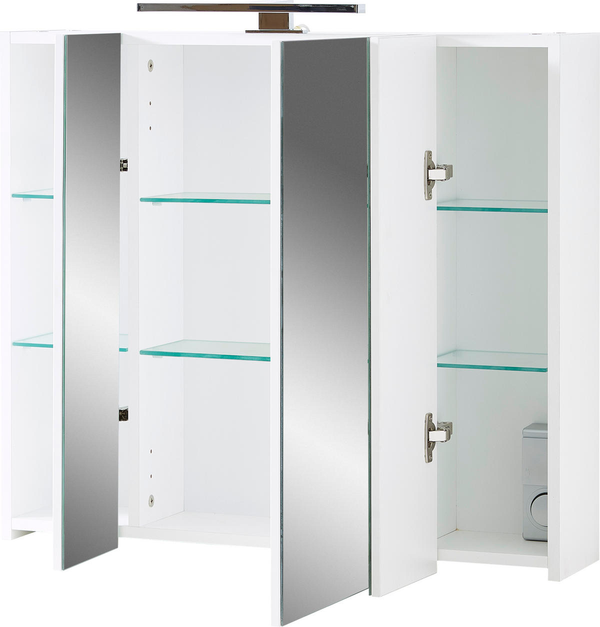 Spiegelschrank 2754-84 weiß B/H/T: ca. 76x71x23 cm 2754-84 - weiß (76,00/71,00/23,00cm) - Germania