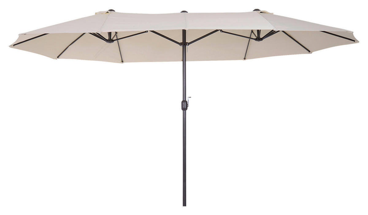 Outsunny Marktschirm creme Metall B/H/L: ca. 270x240x460 cm Marktschirm - creme (460,00/270,00/240,00cm) - Outsunny