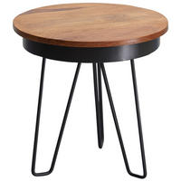 Beistelltisch rosenholz Holz B/H/T: ca. 43x45x43 cm Beistelltisch - rosenholz (43,00/45,00/43,00cm) - Wohnling