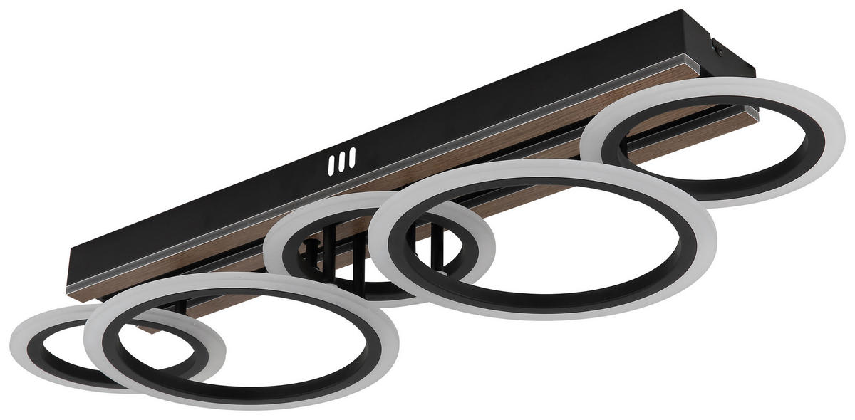 GLOBO Deckenventilator Deckenleuchte-Blevins - schwarz (81,00/30,00/15,00cm) - GLOBO