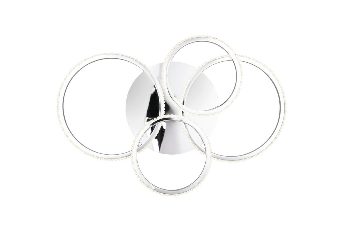 Reality LED-Deckenleuchte Chrom Metall B/H/L: ca. 8,5x49,5x65,5 cm LED-Deckenleuchte_Cires - Chrom (65,50/8,50/49,50cm) - Reality