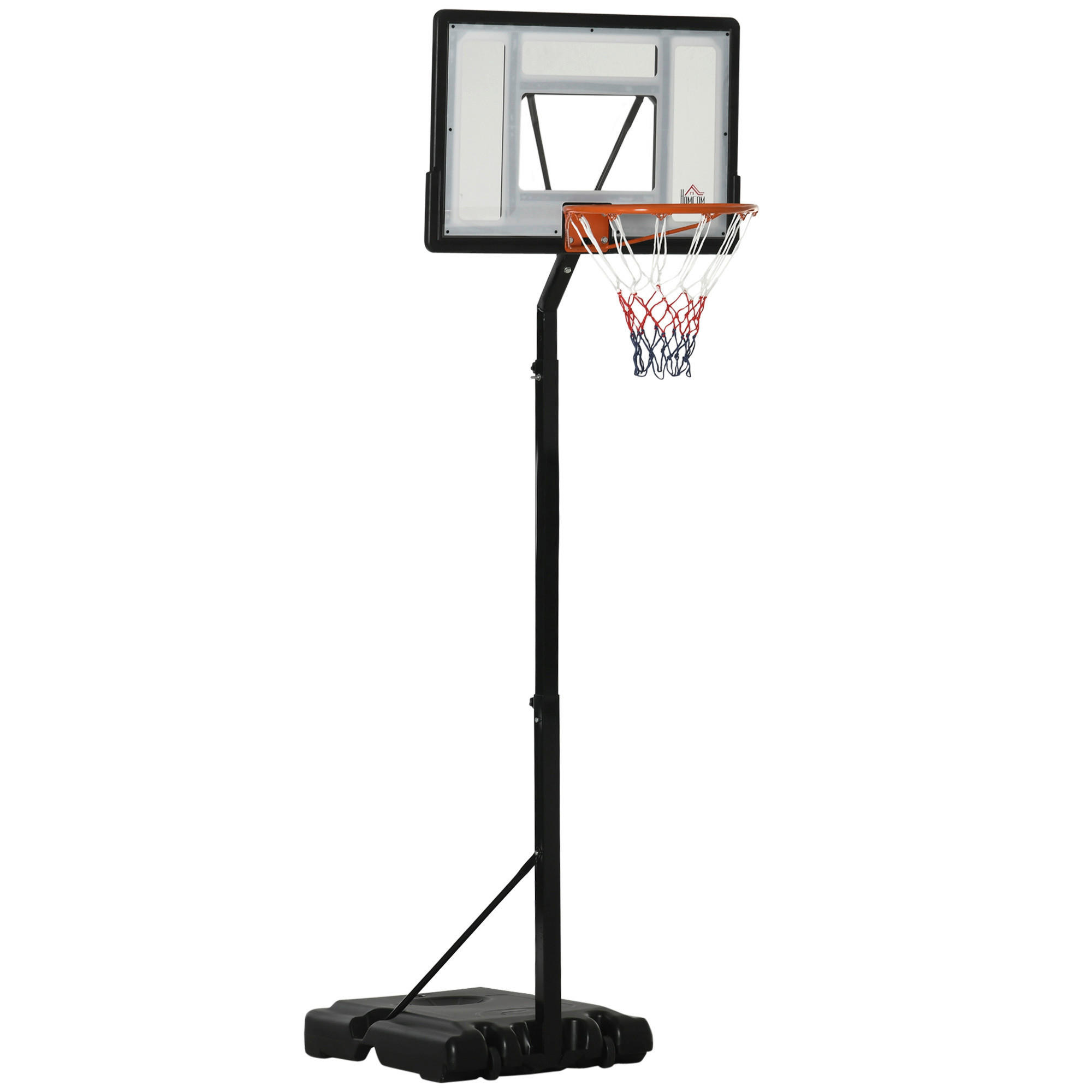HOMCOM Basketballkorb schwarz B/H/L: ca. 60x90x310 cm Basketballständer - schwarz (310,00/60,00/90,00cm) - HOMCOM