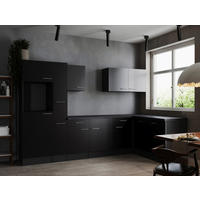 Winkelküche Oliver B/H/T: ca. 310x205x172 cm Oliver - granit/schwarz (310,00/205,00/172,00cm) - Respekta