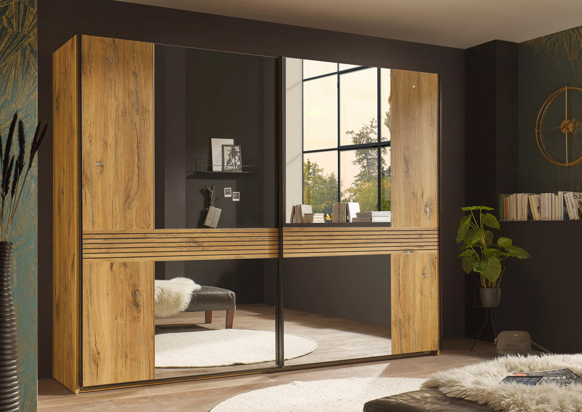 Schwebetürenschrank Trattino Oak B/H/T: ca. 270x210x61 cm Trattino - Oak (270,00/210,00/61,00cm)