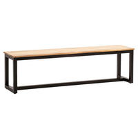 Sitzbank braun B/H/T: ca. 120x45x40 cm Esszimmerbank - braun (120,00/45,00/40,00cm) - Wohnling