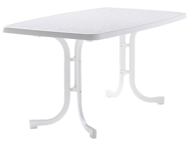 Sieger Gartentisch weiß Stahl B/H/L: ca. 90x72x150 cm Gartentisch_Sieger - weiß (150,00/90,00/72,00cm) - Sieger