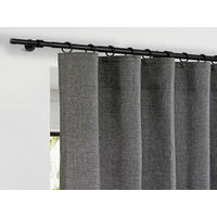 Stilgarnituren schwarz Metall L: ca. 400 cm ausziehbar von ca. 210 bis 400 cm 1.0 Läufe Teleskopgarnitur_2in1 - schwarz (400,00cm) - ondeco