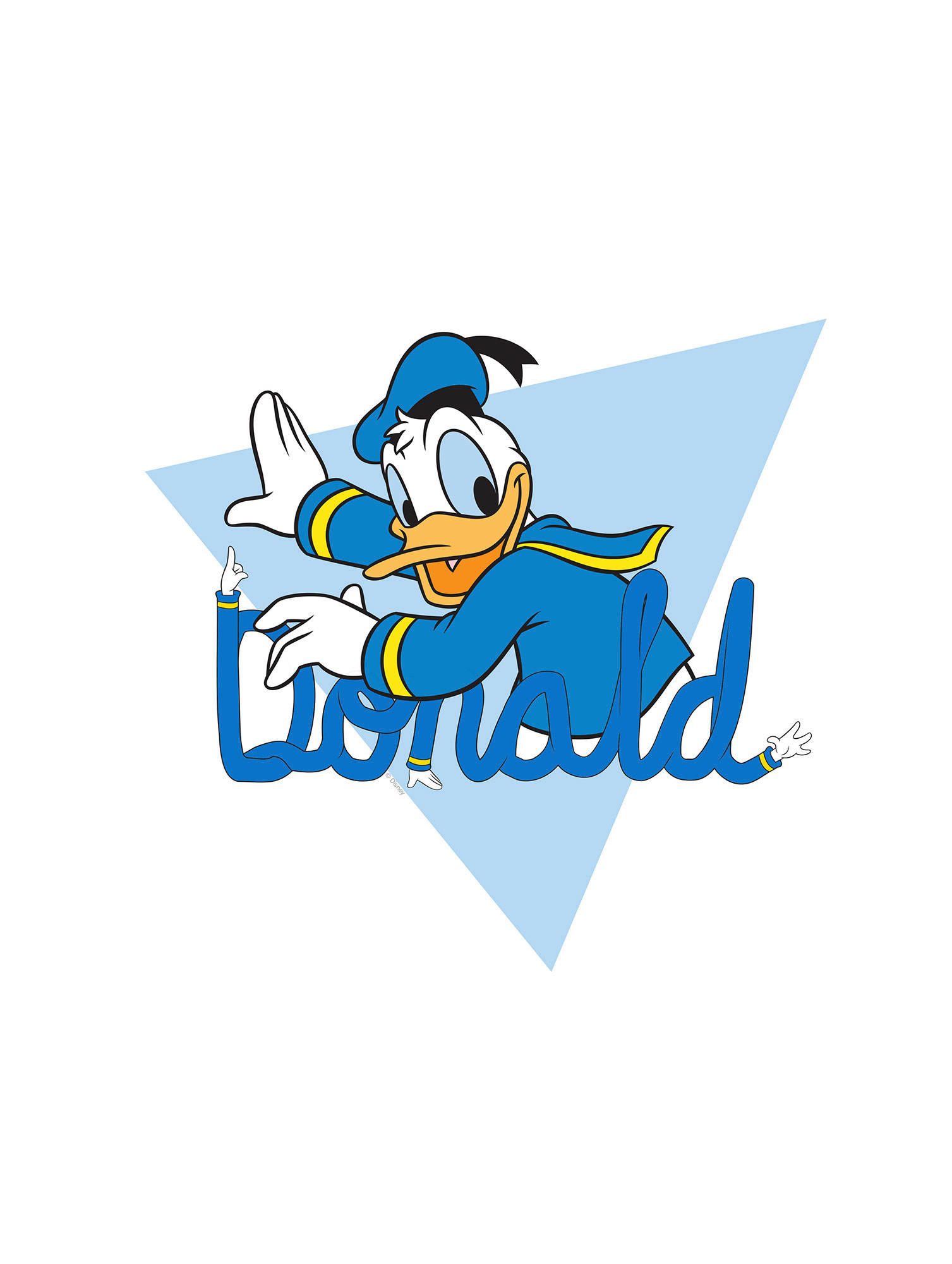 Komar Poster Donald Duck Triangle Disney B/L: ca. 30x40 cm günstig online kaufen