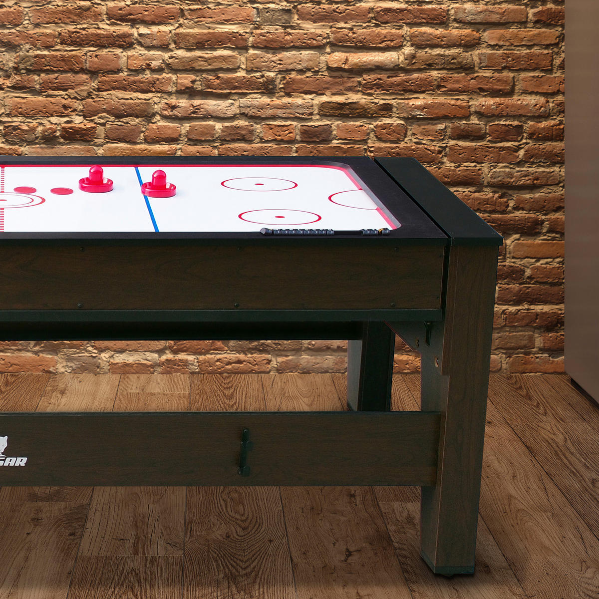 Cougar Pool- und Airhockeytisch Reverso B/H/L: ca. 107x81x216 cm Reverso - rot/schwarz (216,00/107,00/81,00cm) - Cougar