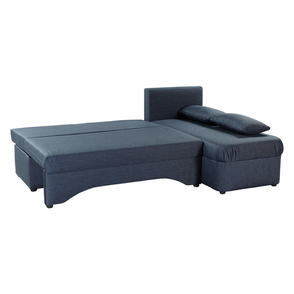 Thumbnail - Ecksofa dunkelblau B/H/T: ca. 191x41x142 cm