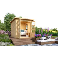 Karibu Gartenhaus Joschka 2 natur B/H/L: ca. 186x197x186 cm Joschka 2 - natur (186,00/186,00/197,00cm) - Karibu