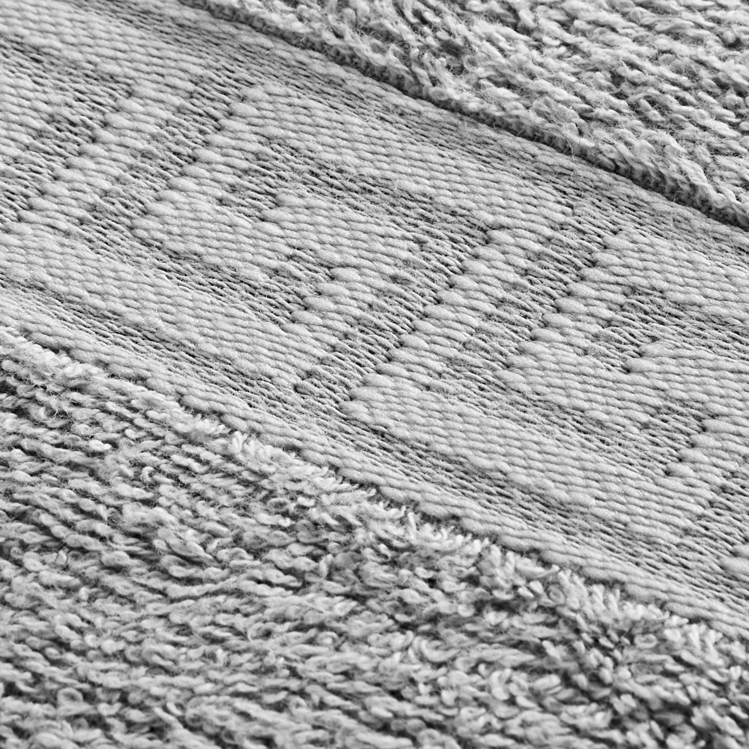 POCOline Gästetuch Mäander Mäander - silber (30,00/50,00cm) - POCOline