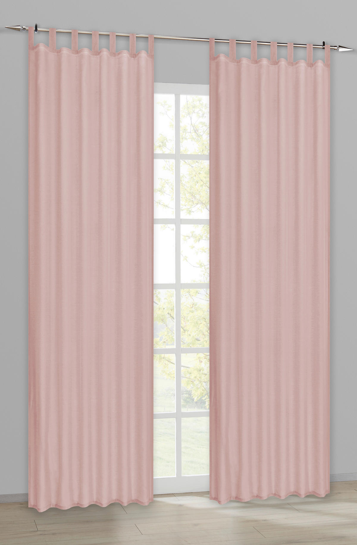 ACUS design collection Kombivorhang Pearl rosé B/L: ca. 135x245 cm Pearl - rosé (135,00/245,00cm) - ACUS design collection