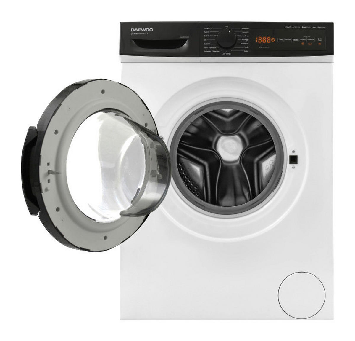 Daewoo Waschmaschine WM612T2TWB0DE weiß B/H/T: ca. 60x85x50 cm ca. 6 kg Waschmaschine WM612T2TWB0DE - weiß (60,00/85,00/50,00cm) - Daewoo