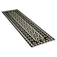 PersaTepp Teppich Kelim Gashgai schwarz B/H/L: ca. 83x1x293 cm Kelim Gashgai - beige/schwarz (293,00/83,00/1,00cm) - PersaTepp