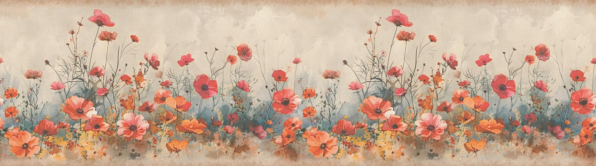 A.S.Création Bordüre orange beige rot B/H/D: ca. 17x500x6,8 cm Bordüre_selbstklebend - beige/orange (6,80/500,00cm) - A.S.Creation