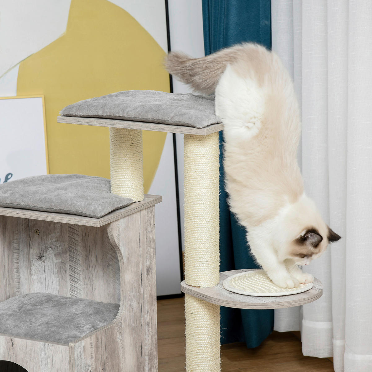PawHut Katzenbaum Katzenbaum - (40,00/50,00/120,00cm) - PawHut