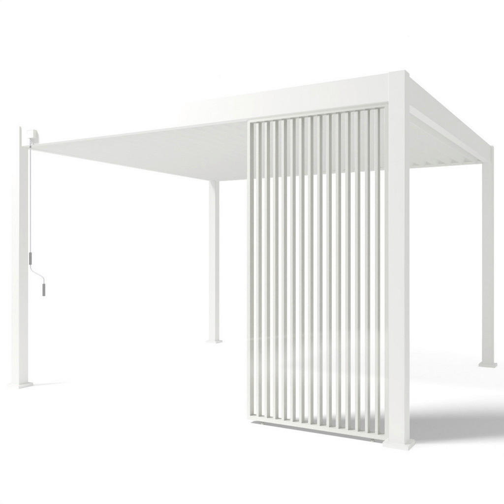 Thumbnail - PergoLine Seitenwandpaneel für Trumpf + Superior weiß Aluminium B/H: ca. 123x235 cm