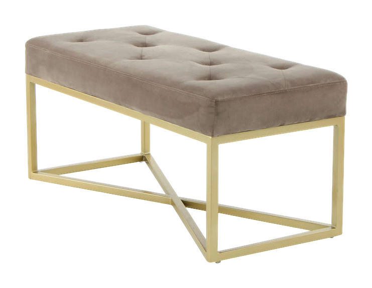 Sitzbank Cameron 100 taupe B/H/T: ca. 90x40x40 cm Cameron 100 - gold/taupe (90,00/40,00/40,00cm) - 360 Living