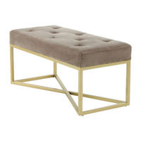 Sitzbank Cameron 100 taupe B/H/T: ca. 90x40x40 cm Cameron 100 - gold/taupe (90,00/40,00/40,00cm) - 360 Living