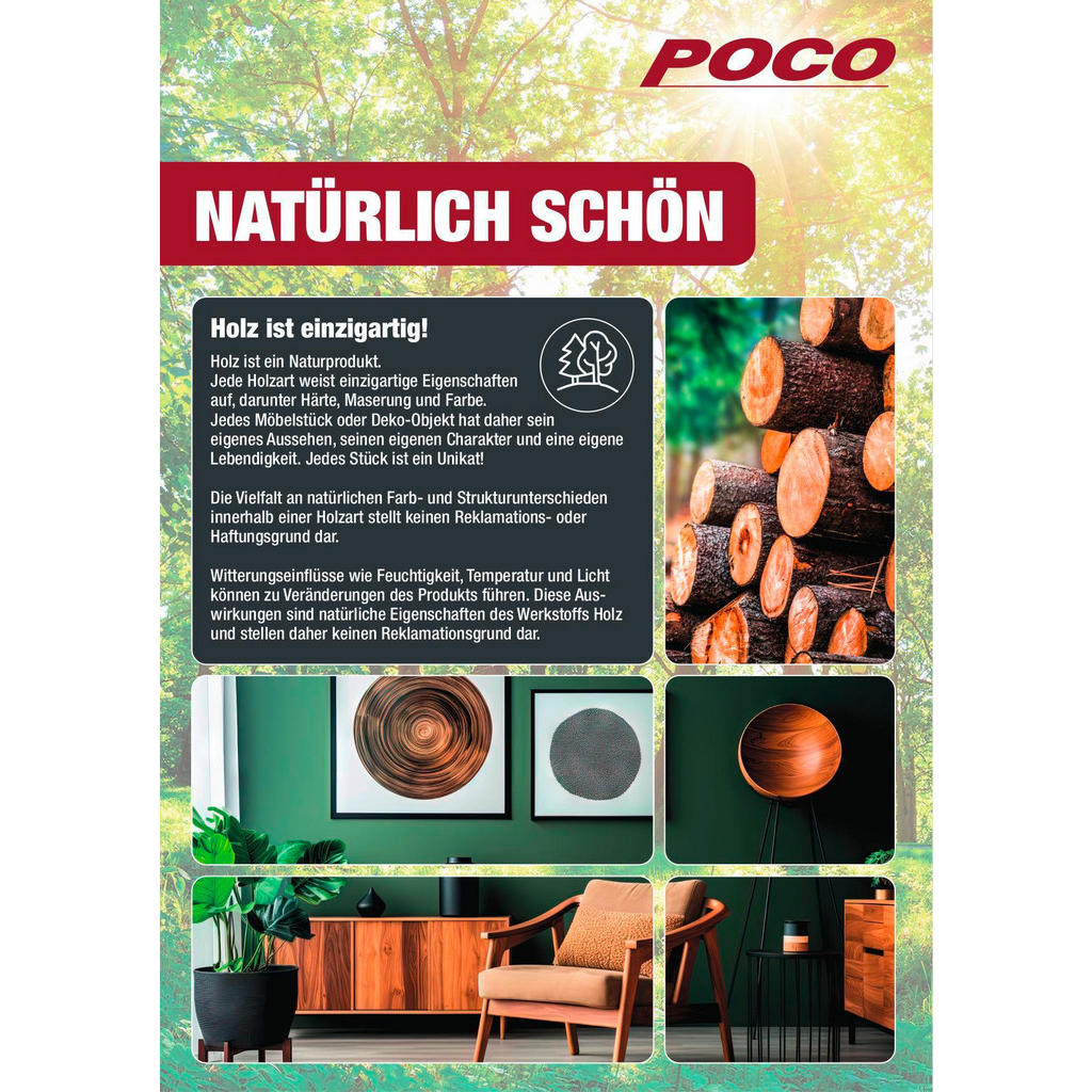 Thumbnail - Wandboard Breda B/H/T: ca. 150x20x20 cm