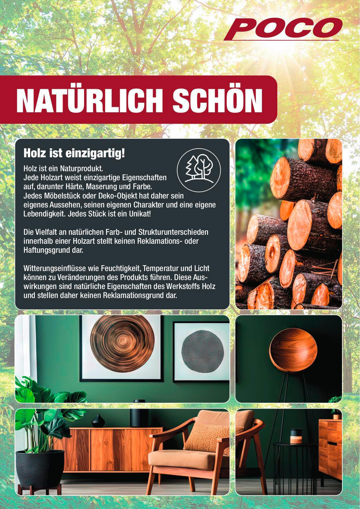 Thumbnail - Wandboard Dakota natur Optik B/H/T: ca. 90x3,4x20 cm