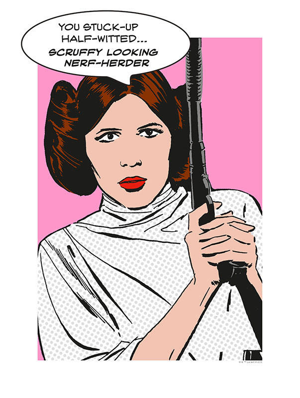 Komar Poster Star Wars Classic Comic Quote Leia Star Wars B/L: ca. 30x40 cm günstig online kaufen