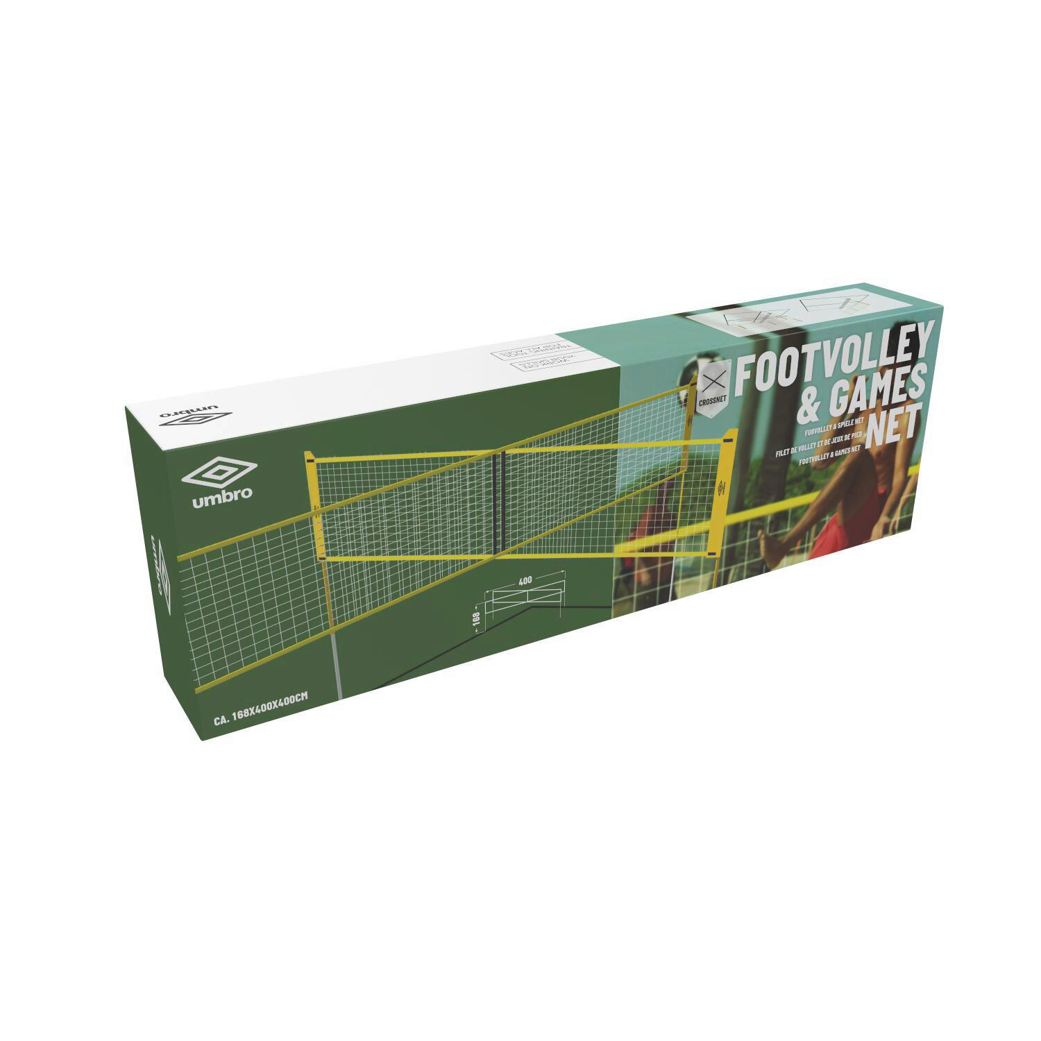 Volleyball/Badminton Netz schwarz Volleyball/Badminton_Netz 400x168 - gelb/schwarz