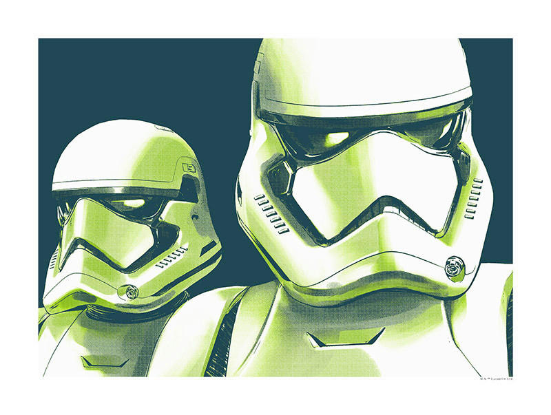 Komar Poster Star Wars Faces Stormtrooper Star Wars B/L: ca. 40x30 cm günstig online kaufen