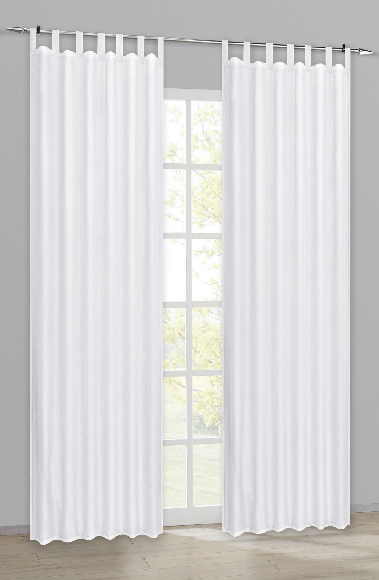 ACUS design collection Kombivorhang Pearl weiß B/L: ca. 135x245 cm Pearl - weiß (135,00/245,00cm) - ACUS design collection