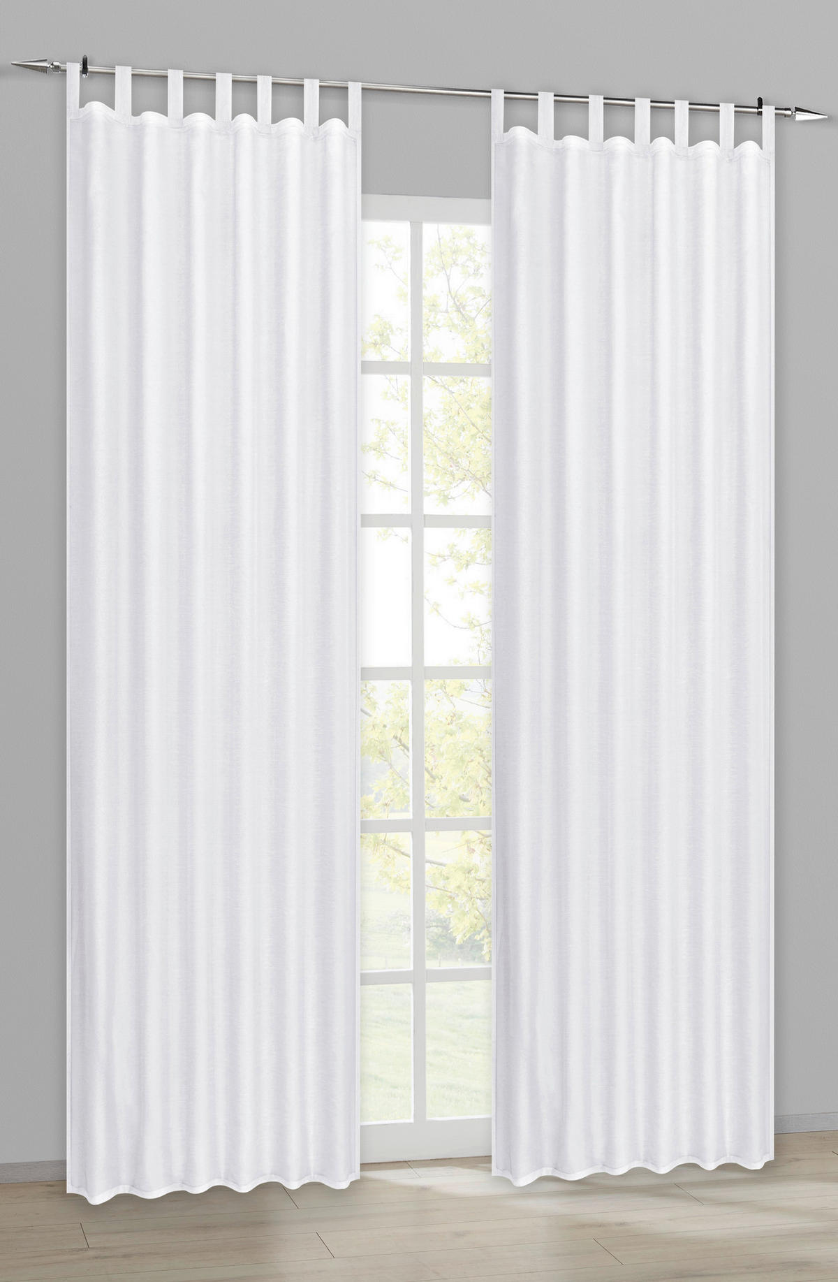 ACUS design collection Kombivorhang Pearl weiß B/L: ca. 135x245 cm Pearl - weiß (135,00/245,00cm) - ACUS design collection