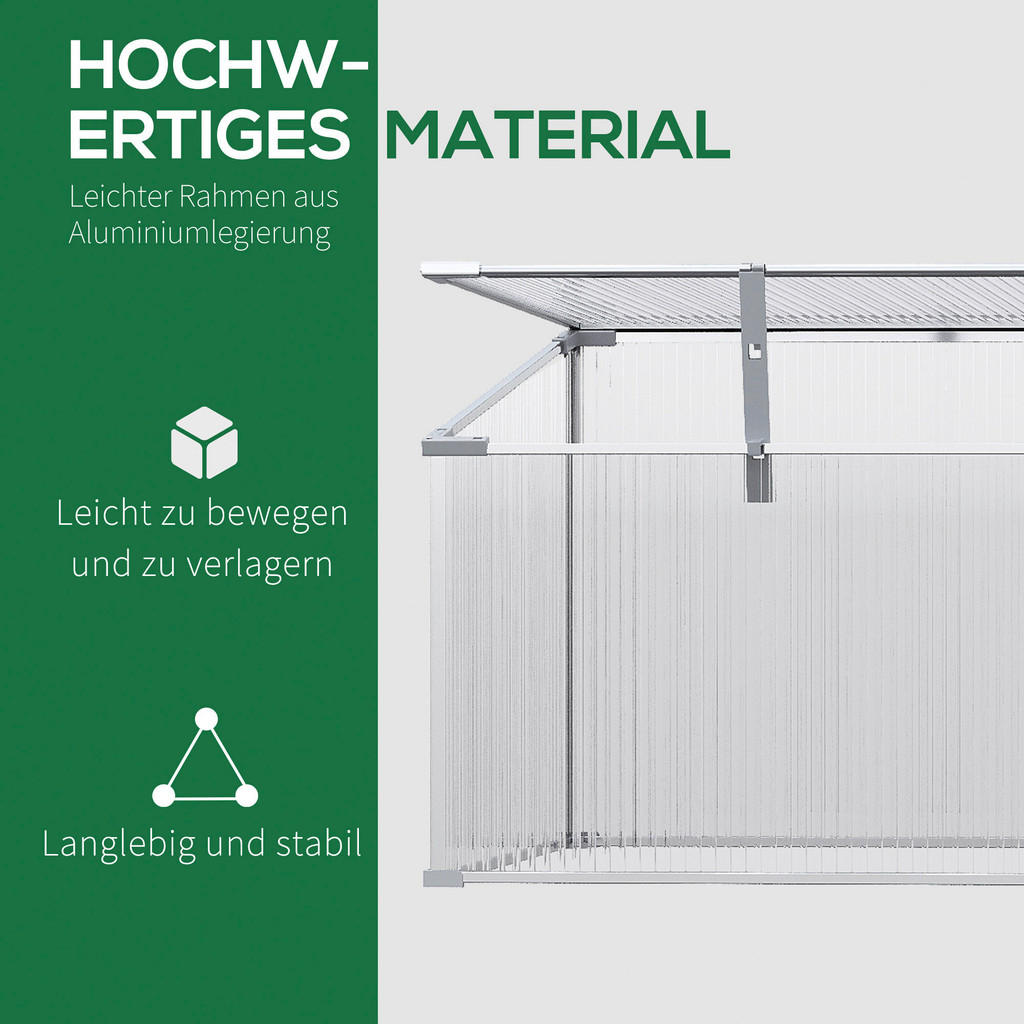 Thumbnail - Outsunny Gewächshaus B/H/L: ca. 51x180x51 cm