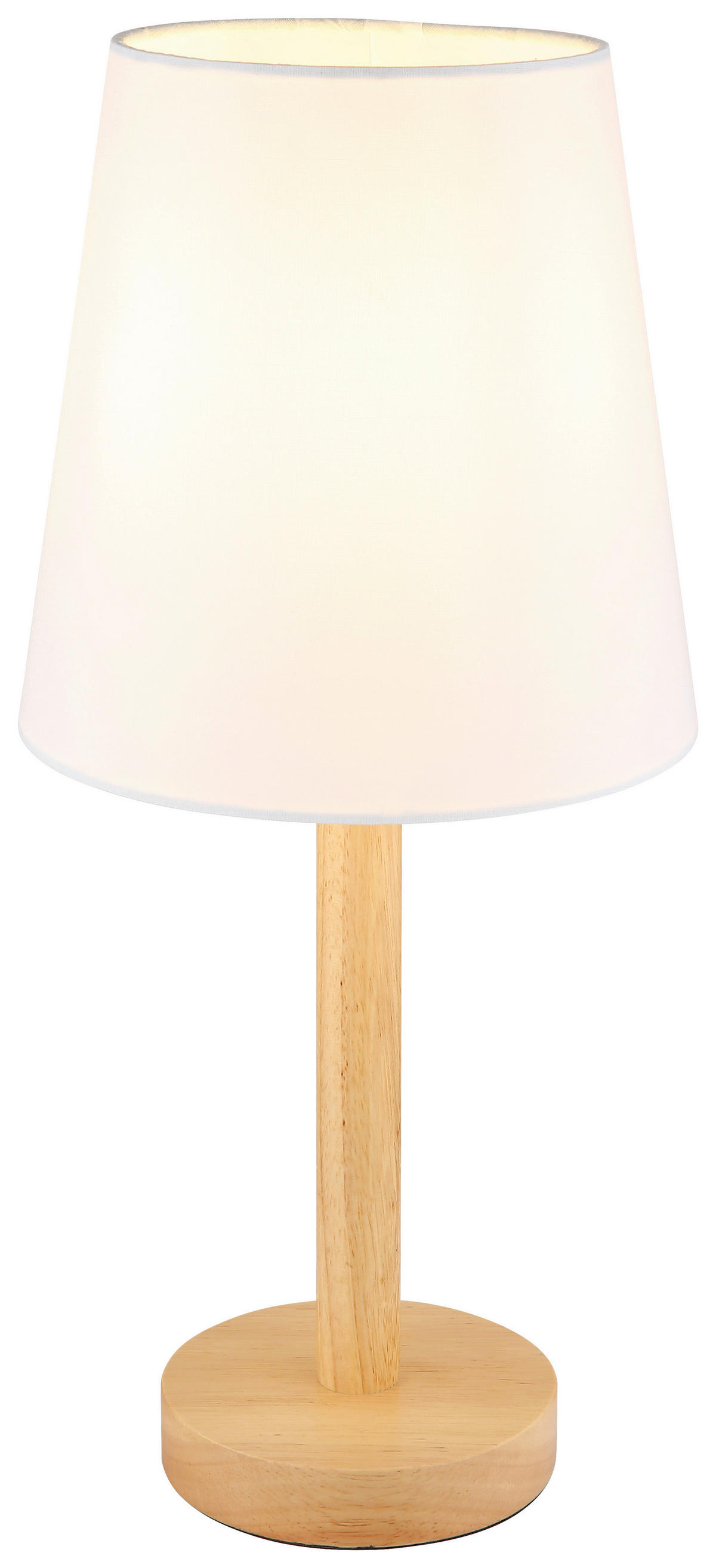 GLOBO Tischleuchte JORIS 50100146 braun schwarz weiß Textil Metall H/D: ca. 45x20 cm E14 1 Brennstellen JORIS - braun/weiß (20,00/45,00cm) - GLOBO