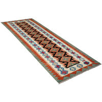 PersaTepp Teppich Kelim Gashgai schwarz B/H/L: ca. 79x1x284 cm Kelim Gashgai - beige/schwarz (284,00/79,00/1,00cm) - PersaTepp