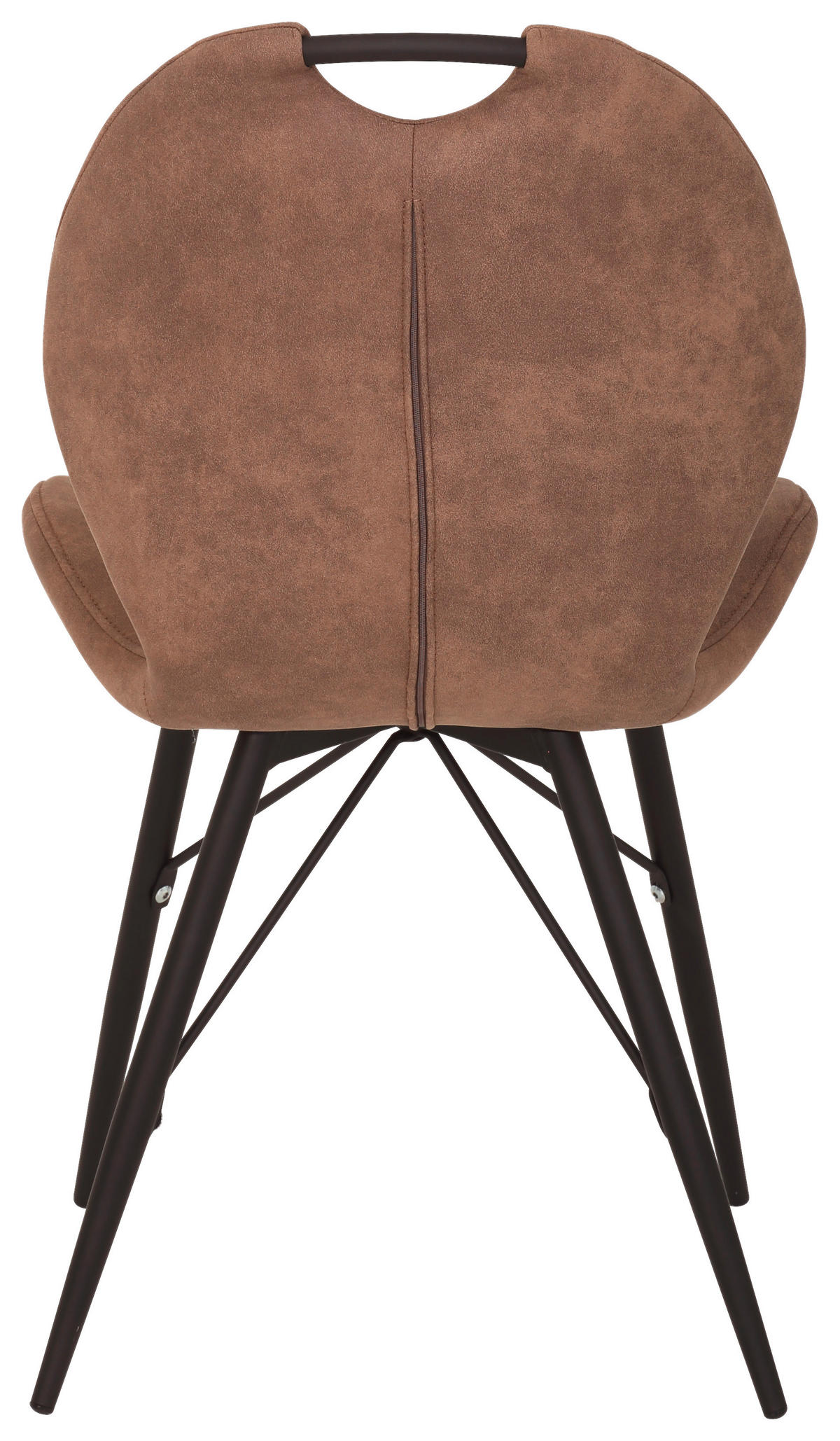 Stuhl Kate 4er Set schlamm Vintage Microfaser B/H/T: ca. 50x86x56 cm Kate 4er Set - braun/schlamm (50,00/86,00/56,00cm) - Hela