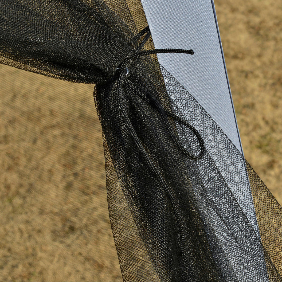 Outsunny Pavillon grau Stahl B/H/L: ca. 300x245x300 cm Pavillon - grau (300,00/300,00/245,00cm) - Outsunny