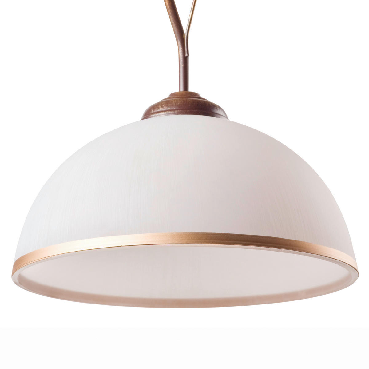 Lamkur Pendelleuchte RETRO II 503 braun Stahl Glas H/L: ca. 45x30 cm E27 1 Brennstellen Retro II - braun (30,00cm) - Lamkur