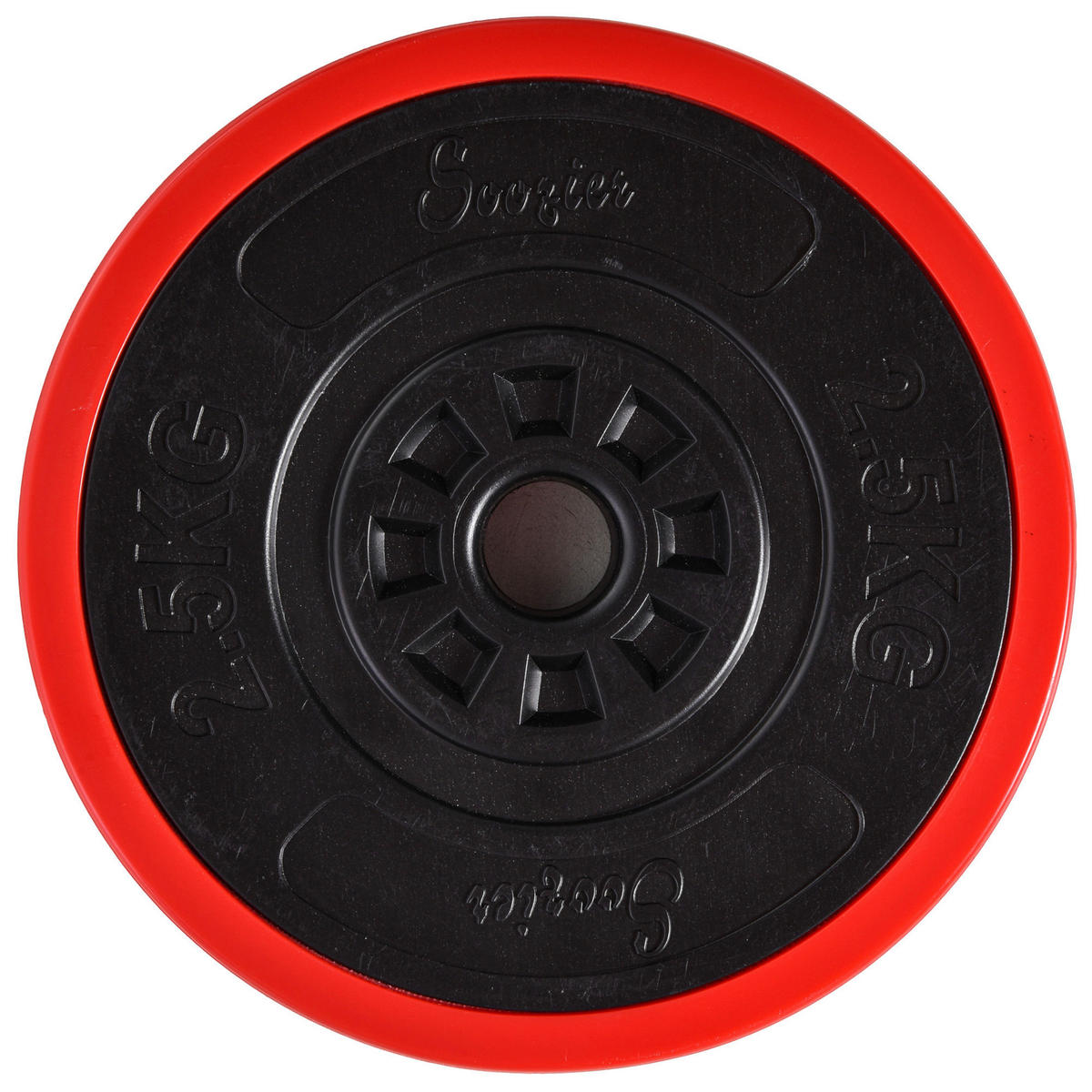 HOMCOM Hantel-Set schwarz Polypropylen B/H/L: ca. 21,5x21,5x3,8 cm Langhantel_Set_20kg - rot/schwarz (3,80/21,50/21,50cm) - HOMCOM