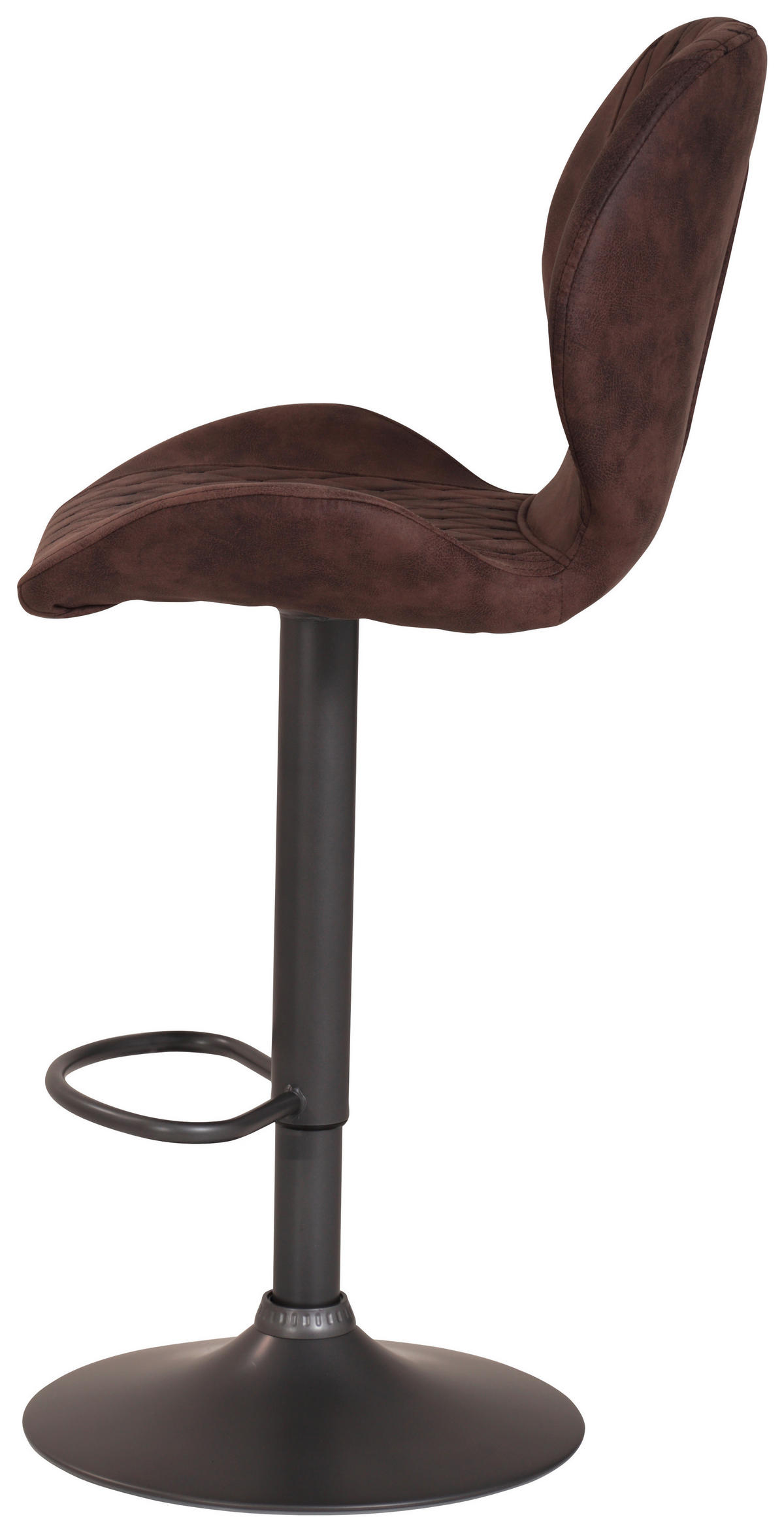 Barhocker Sonja braun Vintage B/H/T: ca. 42x96x51 cm Sonja - braun/grau (42,00/96,00/51,00cm)
