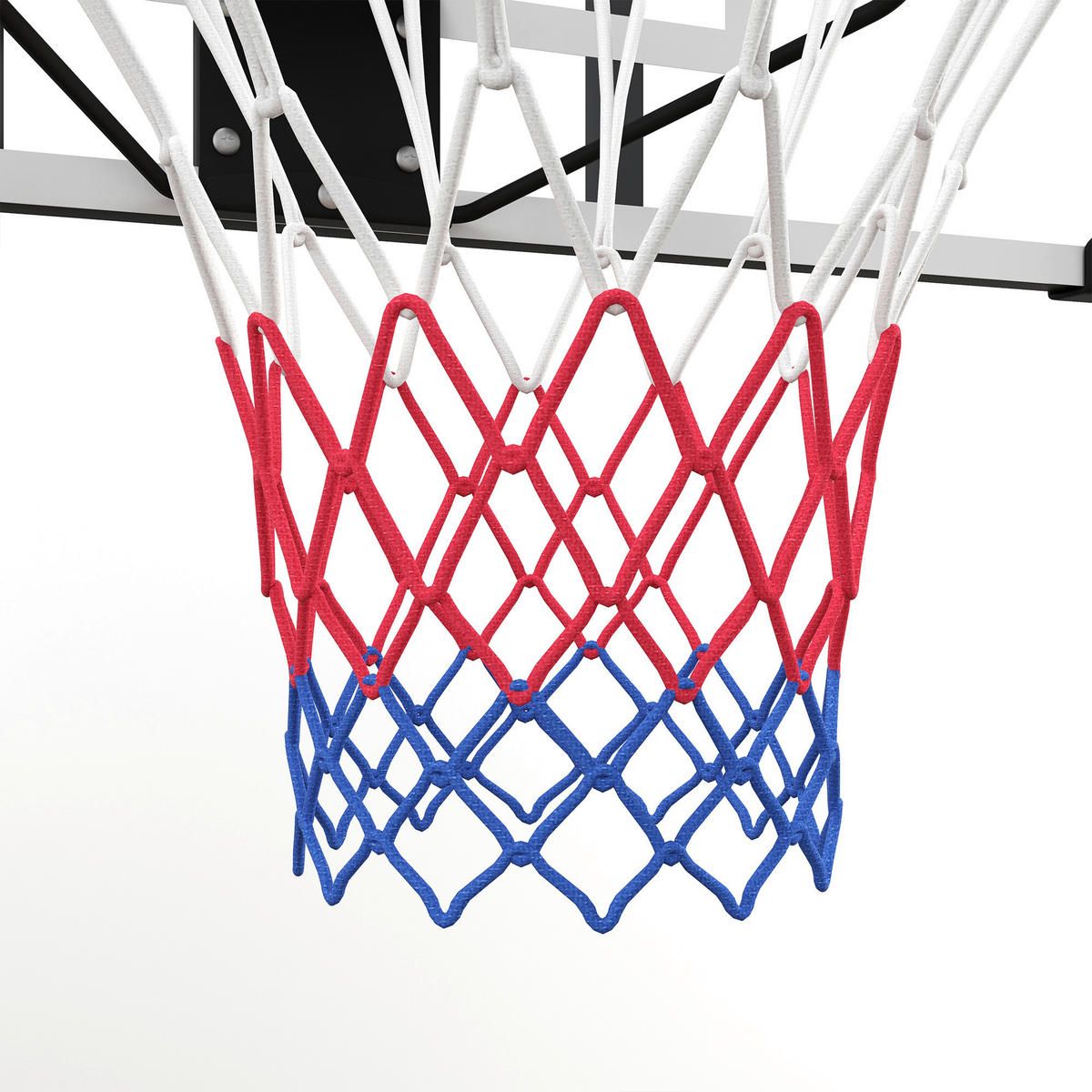 SPORTNOW Basketballkorb transparent Stahl B/H/L: ca. 61x73x113 cm Basketballkorb - weiß/schwarz (113,00/61,00/73,00cm) - SPORTNOW