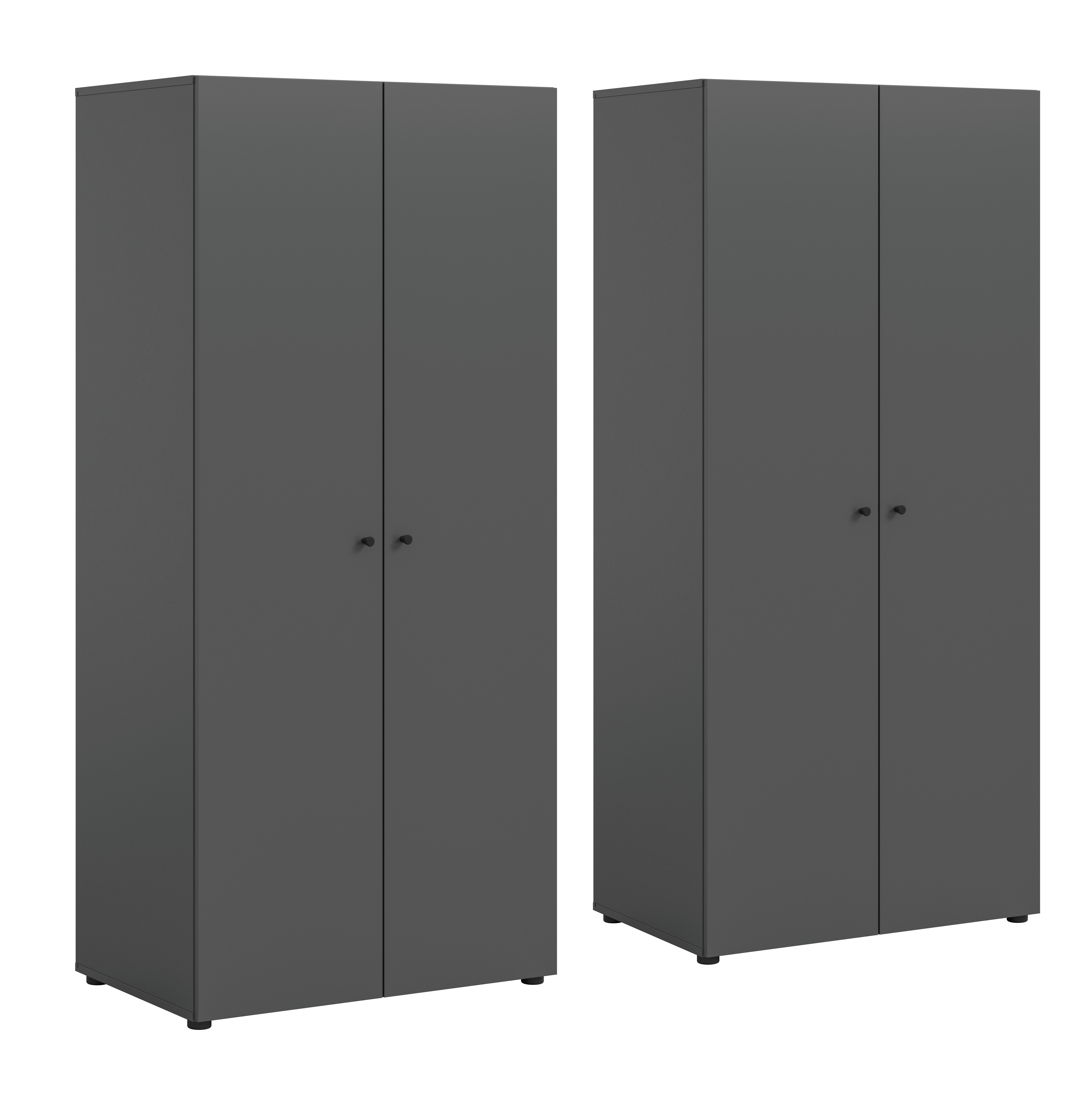 Kleiderschrank DARWIN anthrazit B/H/T: ca. 160x176x51 cm DARWIN - anthrazit (160,00/176,00/51,00cm) - xonox.home