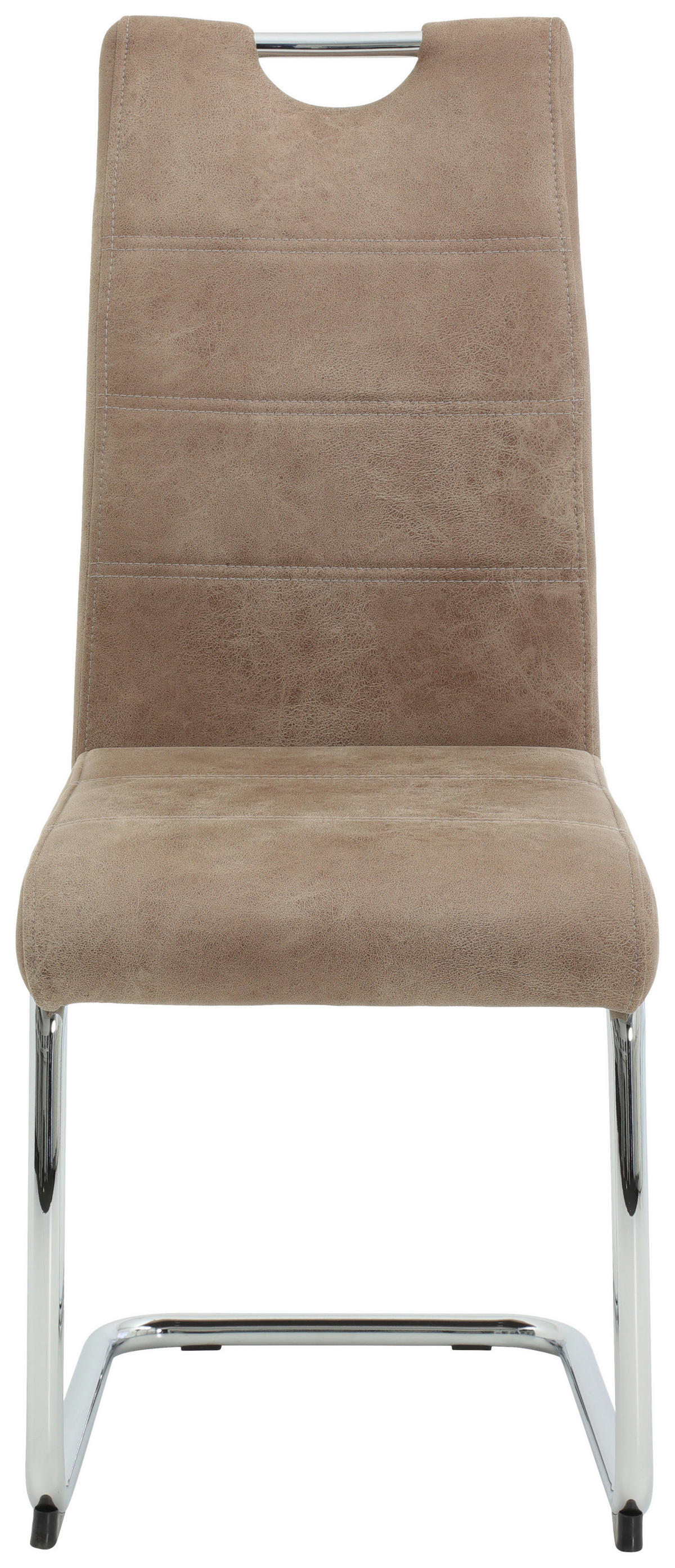 Schwingstuhl Flora beige Vintage B/H/T: ca. 43x98x59 cm Flora - beige/Chrom (43,00/98,00/59,00cm)