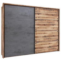 Schwebetürenschrank Dover Alpin Lodge Nachbildung Betonoxid Optik B/H/T: ca. 270x210x60 cm Dover - Alpin Lodge (270,00/210,00/60,00cm)