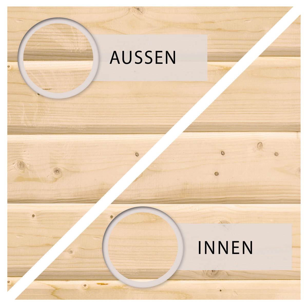 Karibu Mülltonnenbox Jerry natur B/H/T: ca. 158x143x88 cm Jerry - natur (158,00/143,00/88,00cm) - Karibu