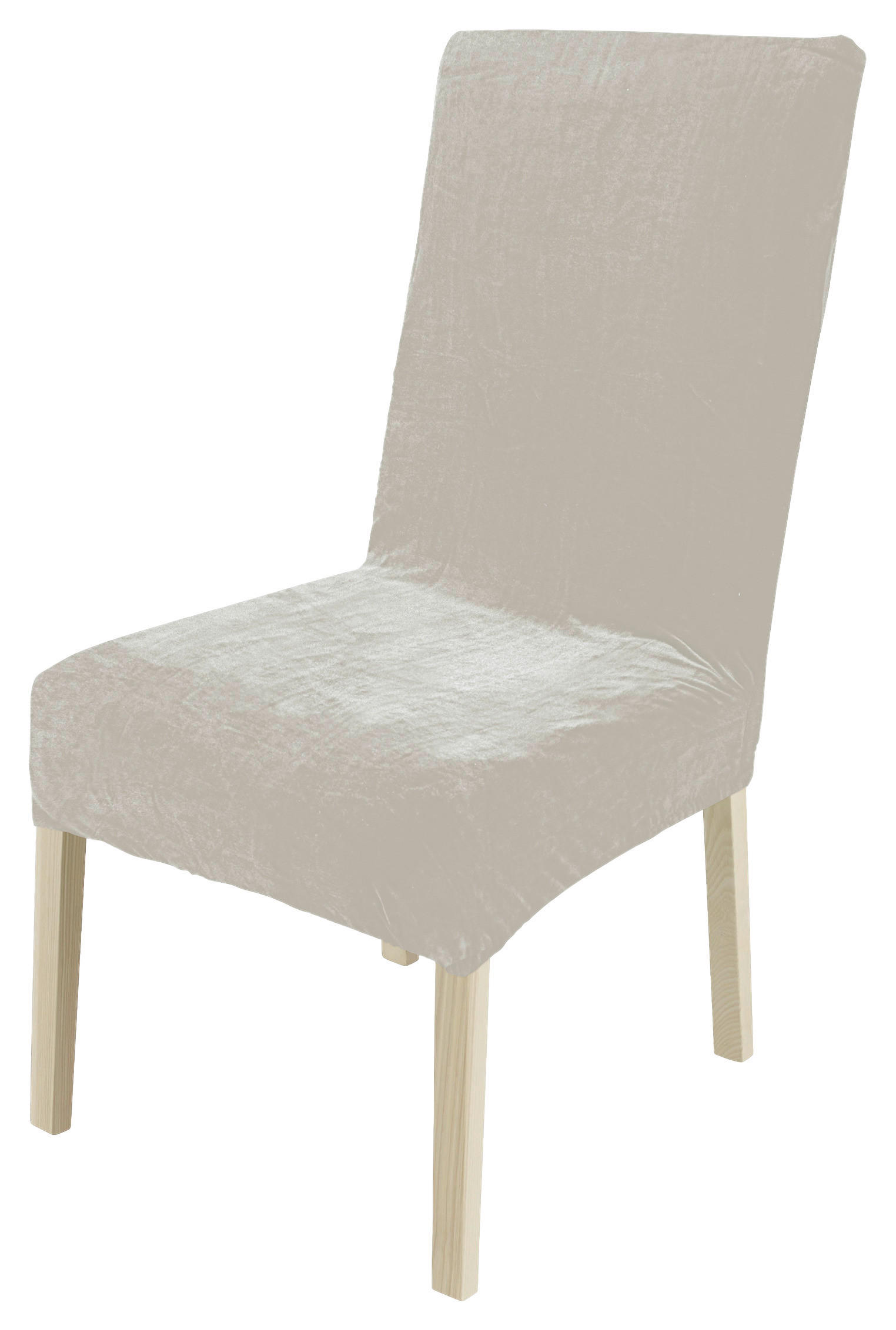 Stuhlhusse Stuhlhusse_Samt_Eurogröße taupe - taupe (40,00/45,00/60,00cm)
