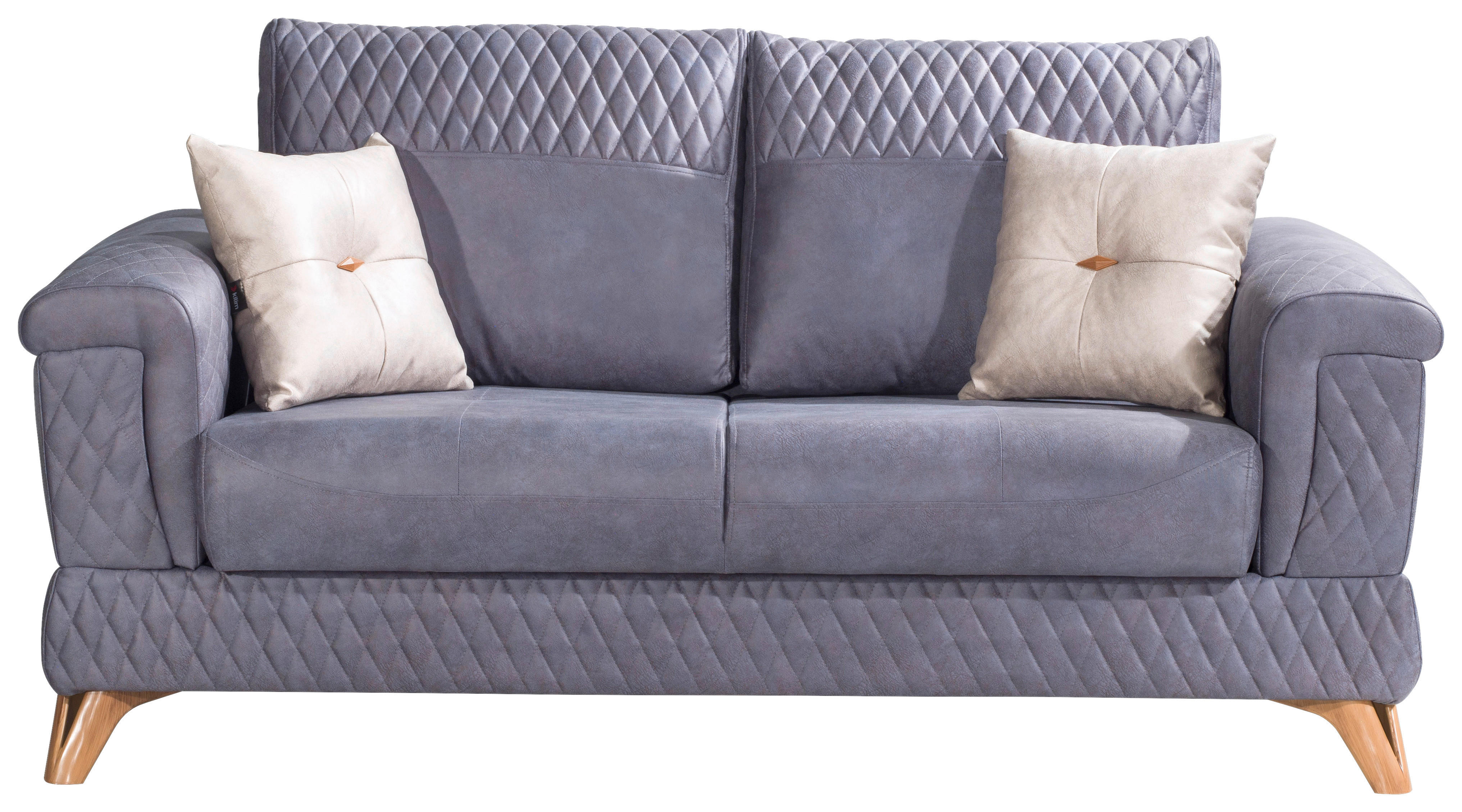 Polstergarnitur Belen blau beige Belen - blau/beige