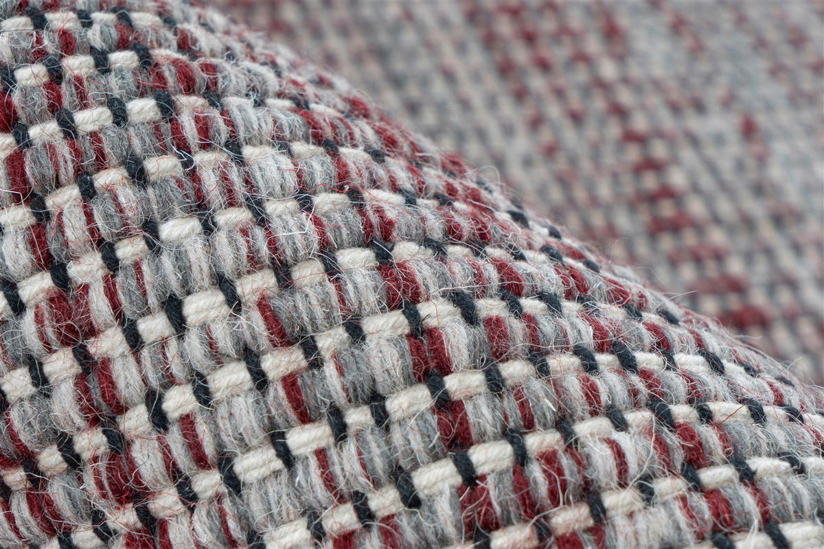 Arte Espina Kurzflorteppich Nomad 8064 grau B/L: ca. 170x240 cm Nomad 8064 - rot/grau (170,00/240,00cm) - Arte Espina