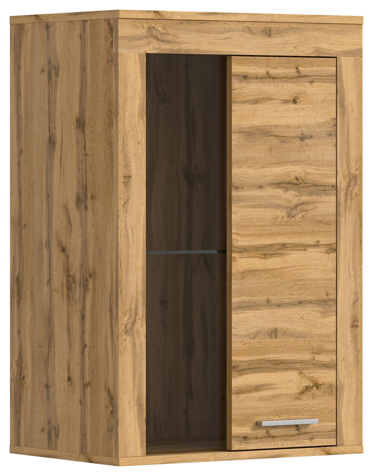 Vitrine Jam Eiche Wotan Nachbildung B/H/T: ca. 60x86x35 cm Jam - Eiche (60,00/86,00/35,00cm) - xonox.home